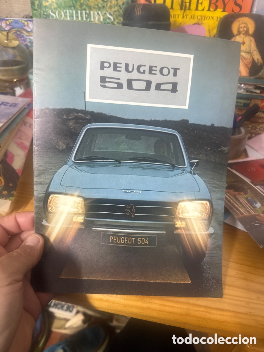 Coches y Motocicletas: Cat&aacute;logo de coche Peugeot 504 12 hojas