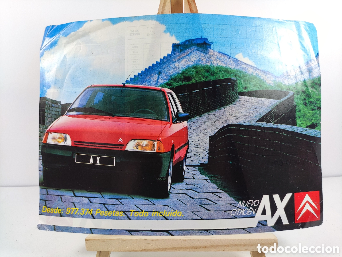 Coches y Motocicletas: Folleto Citro&euml;n AX 1987 sales brochure espa&ntilde;ol