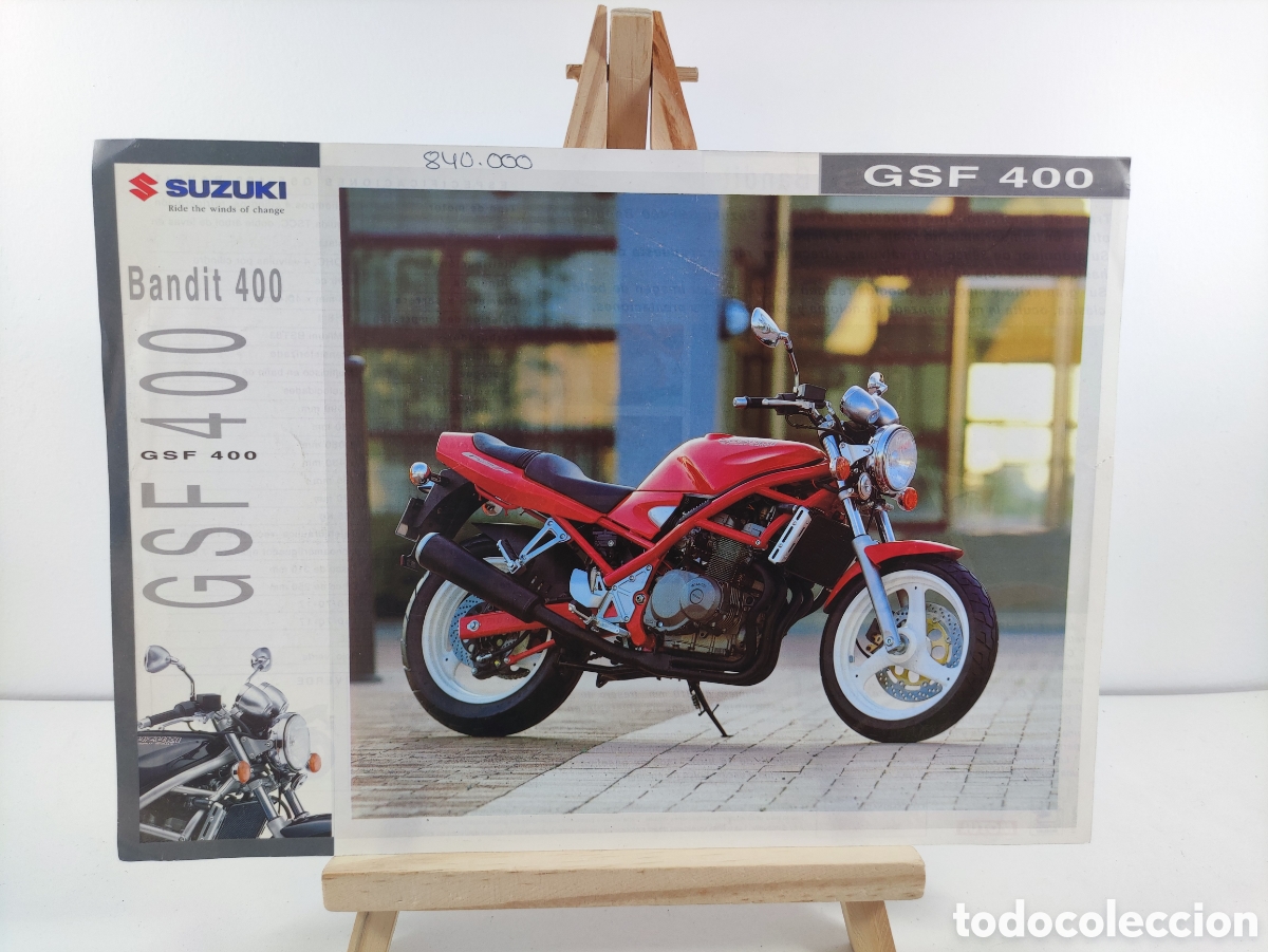 Coches y Motocicletas: Folleto Suzuki Bandit GDF 400 1995 sales brochure espa&ntilde;ol