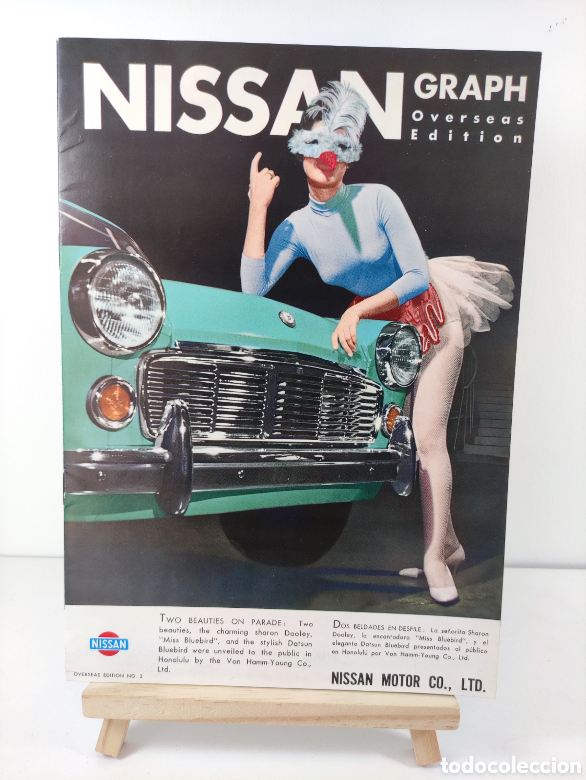 Coches y Motocicletas: Revista Nissan Graph n&uacute;mero 2 Datsun bluebird fairlady Patrol a&ntilde;o 1959 - 60 espa&ntilde;ol ingles