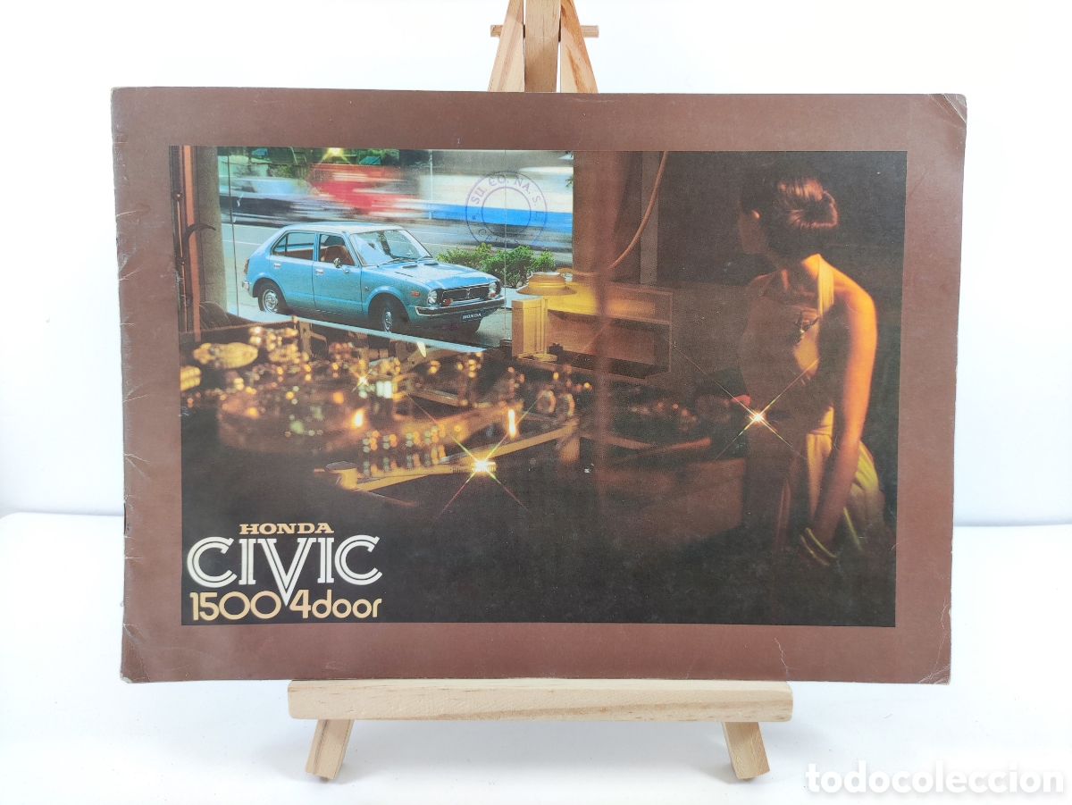 Coches y Motocicletas: Catalogo Honda Civic 1500 4 door a&ntilde;os 80 sales brochure ingles