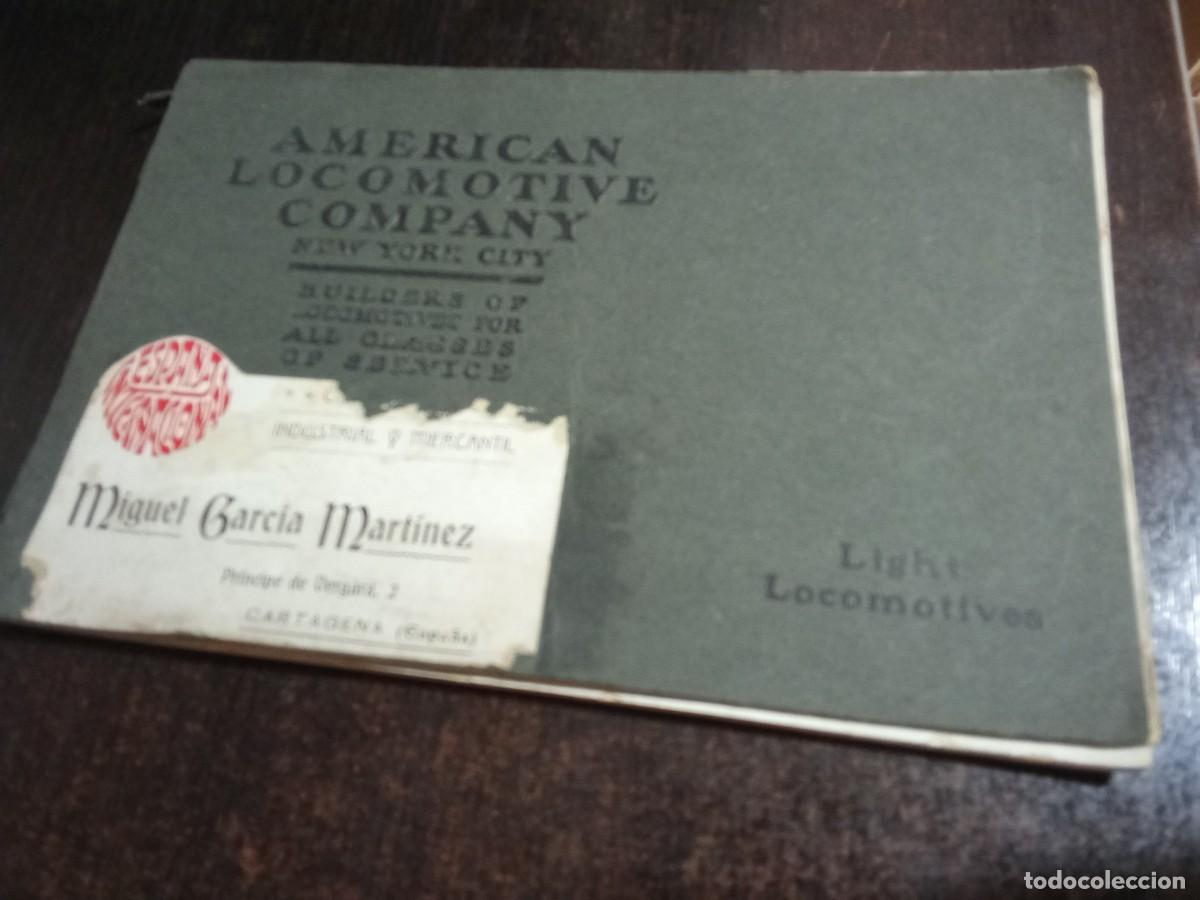 Cars and Motorcycles: American Locomotive Company. Circa 1910. ( locomotoras, trenes). New York