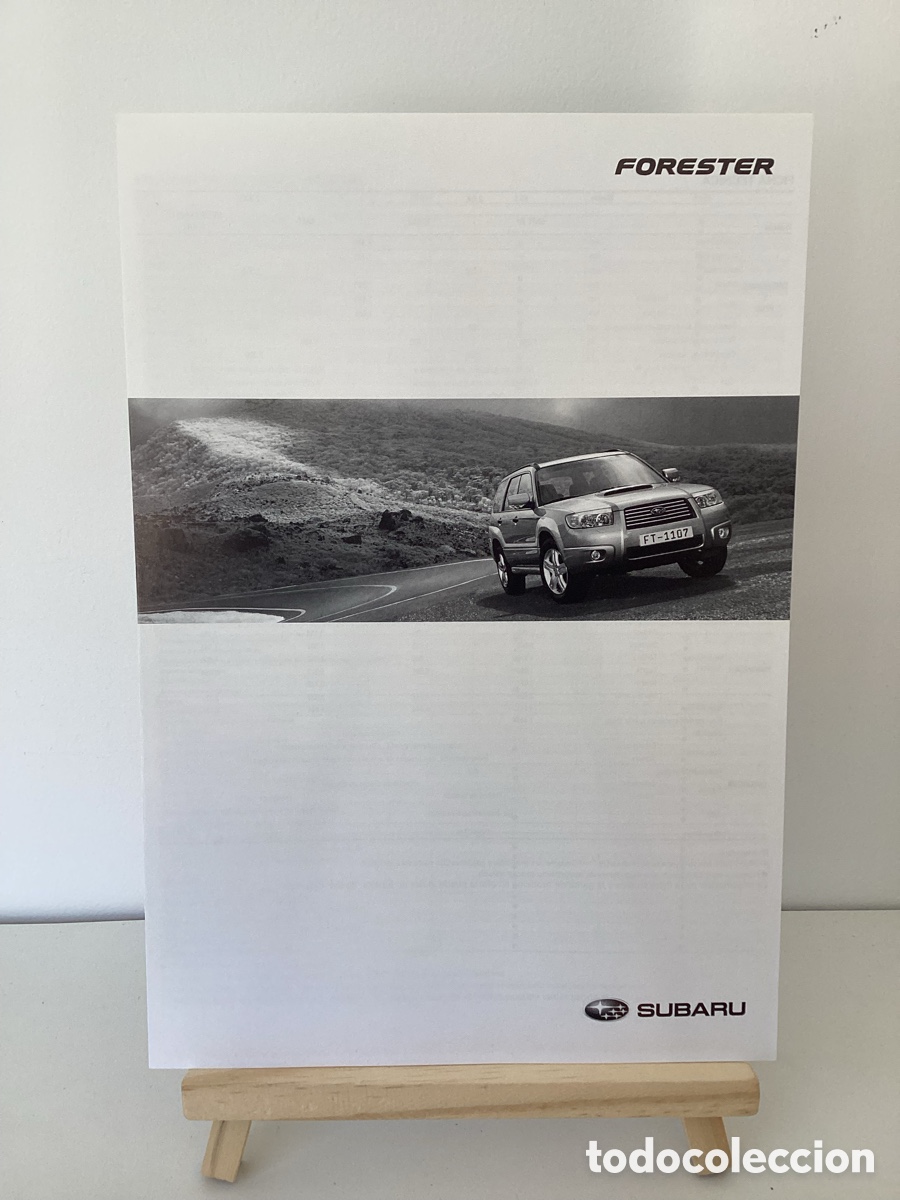 Coches y Motocicletas: Folleto Subaru Forester 2005 caracteristicas tecnicas sales brochure en espa&ntilde;ol