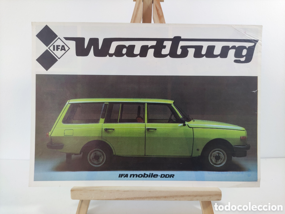 Coches y Motocicletas: Raro folleto Wartburg IFA mobile DDR 1985 sales brochure en espa&ntilde;ol