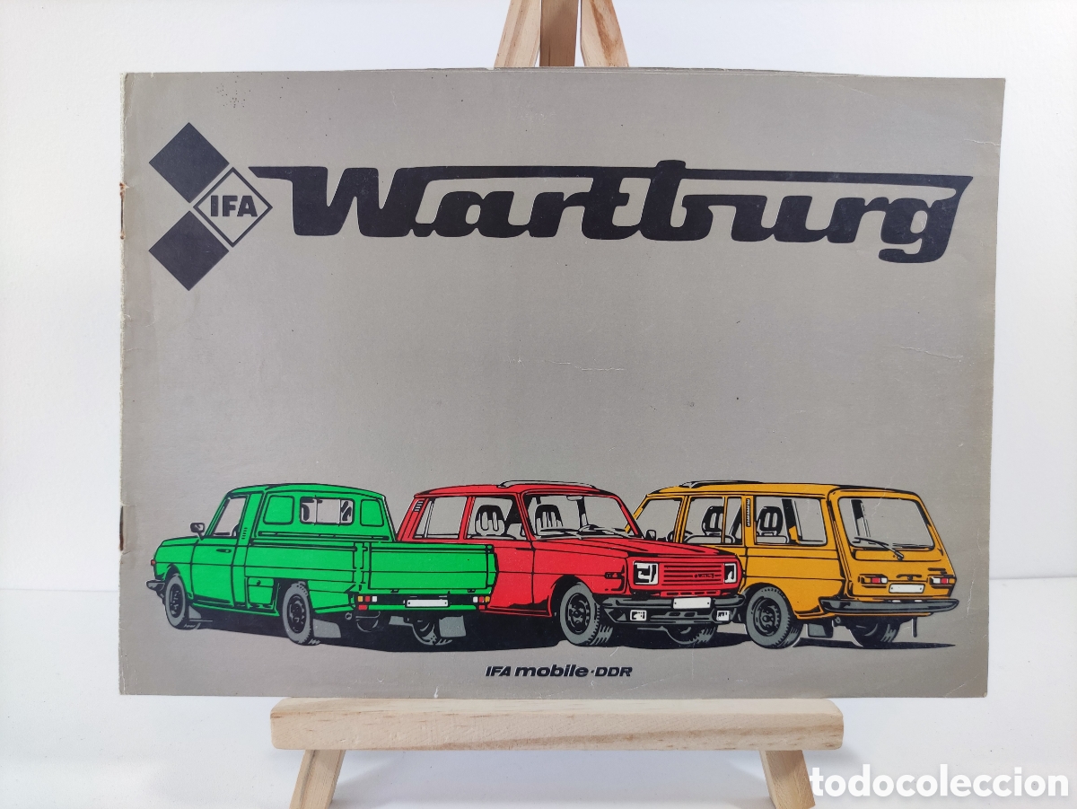 Coches y Motocicletas: Raro catalogo Gama Wartburg IFA mobile DDR 1985 sales brochure en espa&ntilde;ol