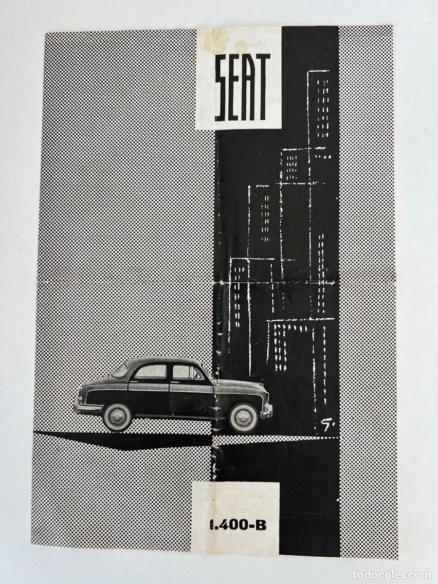 Coches y Motocicletas: SEAT 1400 B CATALOGO ORIGINAL PUBLICITARIO