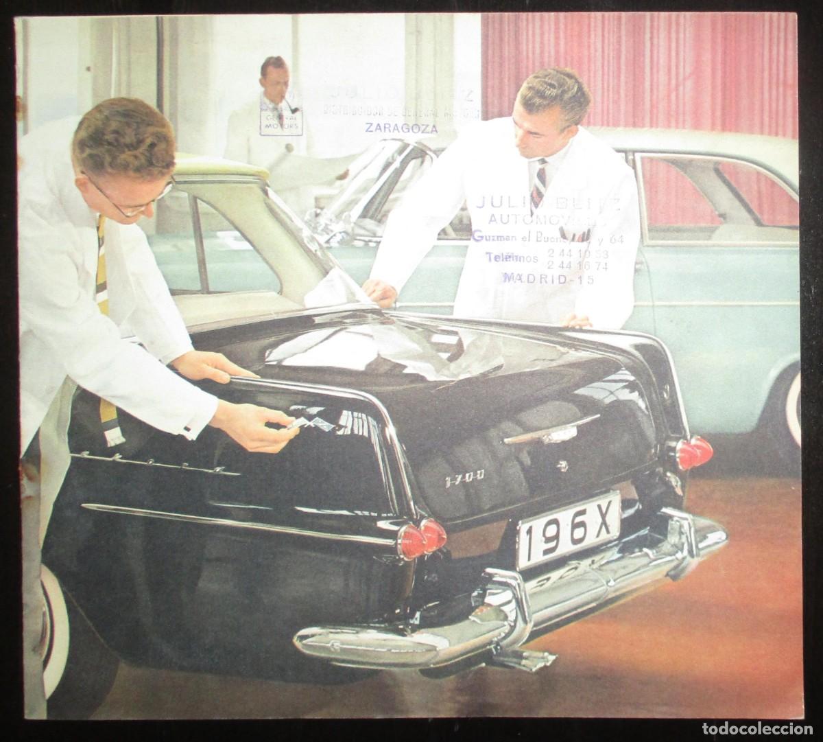 Coches y Motocicletas: FOLLETO PROMOCIONAL DE LOS NUEVOS MODELOS OPEL REKORD. ORIGINAL DE 1962.