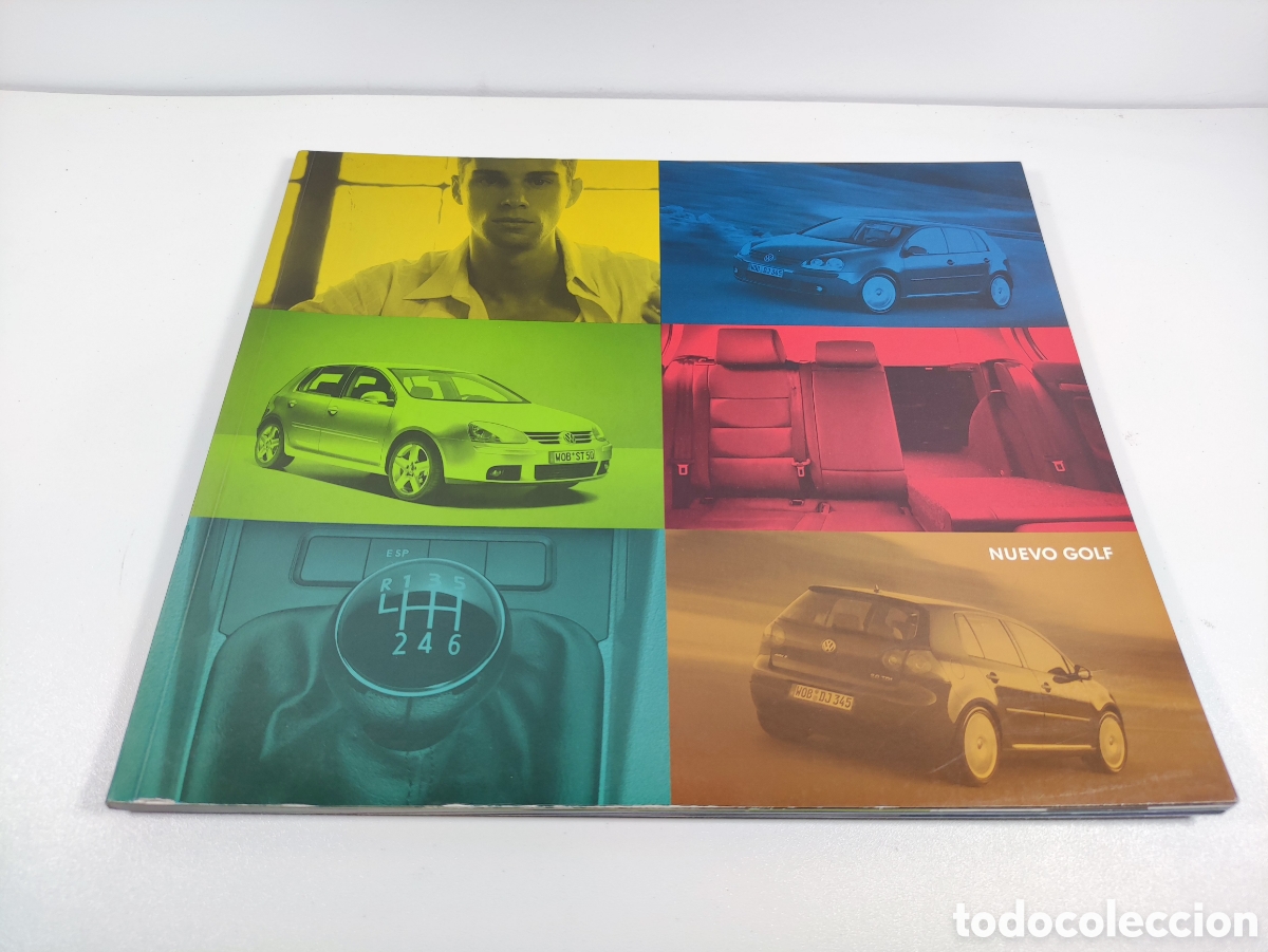 Coches y Motocicletas: Libro catalogo de presentaci&oacute;n Volkswagen Golf V 2003 en espa&ntilde;ol sales brochure VW 5
