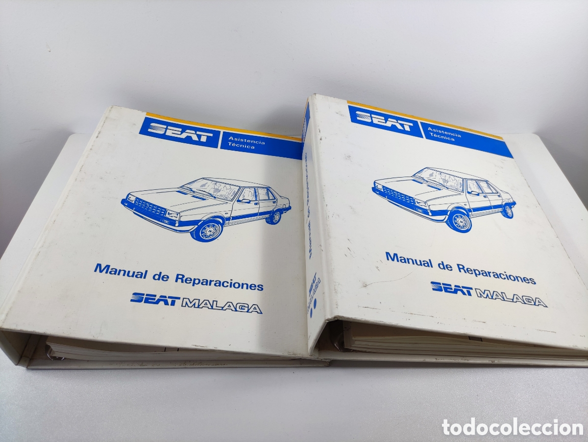 Coches y Motocicletas: Lote manual de taller para reparaciones del Seat M&aacute;laga original 2 vol&uacute;menes