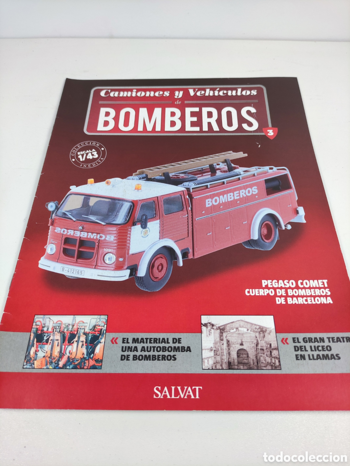 Coches y Motocicletas: Fasc&iacute;culo 3 Pegaso Comet bomberos de Barcelona Salvat