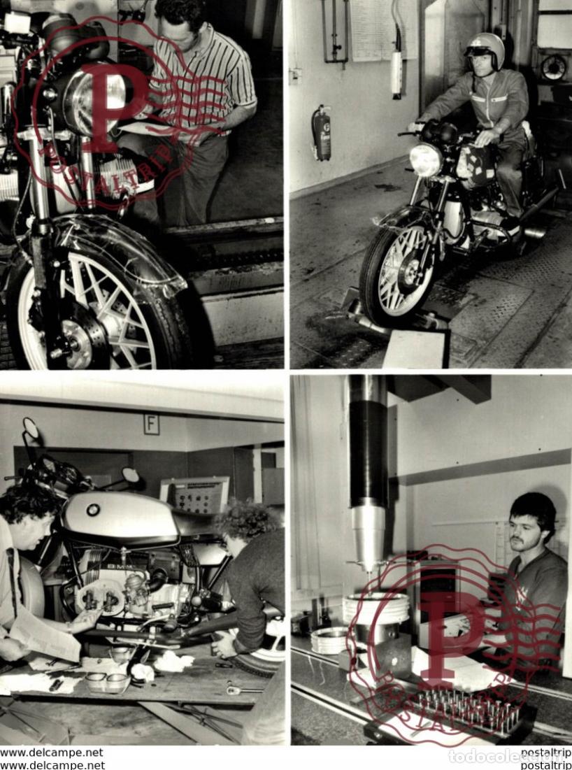 Coches y Motocicletas: BMW PRESSEFOTO MOTORRADFERTIGUNG BERLIN 23*17 cm Moto MOTOCROSS MOTORCYCLE Douglas J Jackson arch