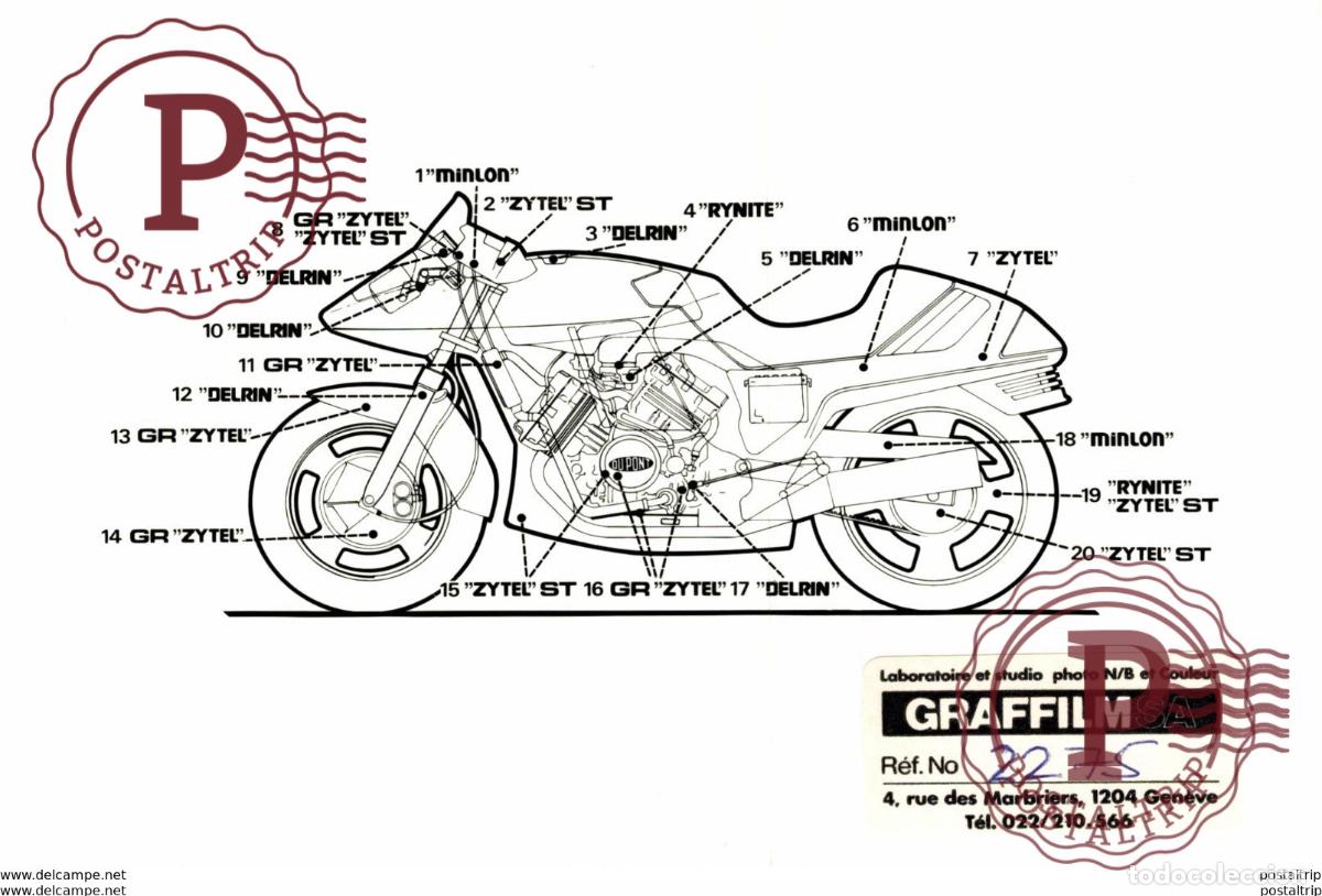 Coches y Motocicletas: 17*12 cm Moto MOTOCROSS MOTORCYCLE Douglas J Jackson archive of motorcycles