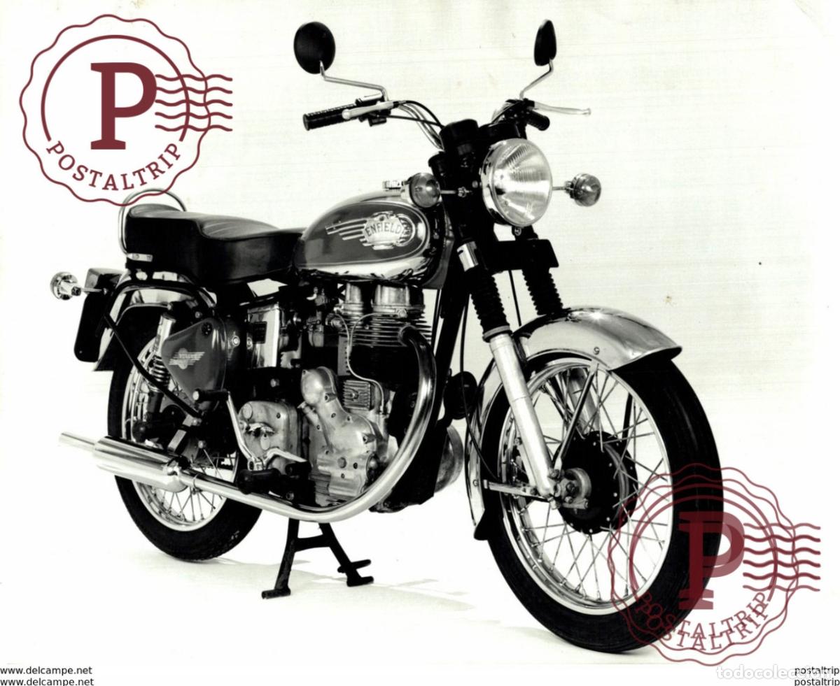 Carros e motociclos: ENFIELD BULLET 17*23cm+- Moto MOTOCROSS MOTORCYCLE Douglas J Jackson archive of motorcycles