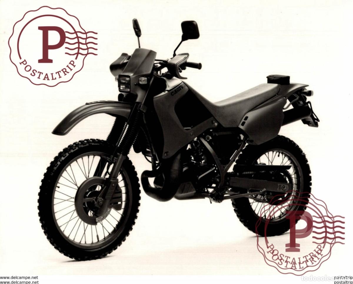 Autos und Motorr&auml;der: CAGIVA 17*23cm+- Moto MOTOCROSS MOTORCYCLE Douglas J Jackson archive of motorcycles
