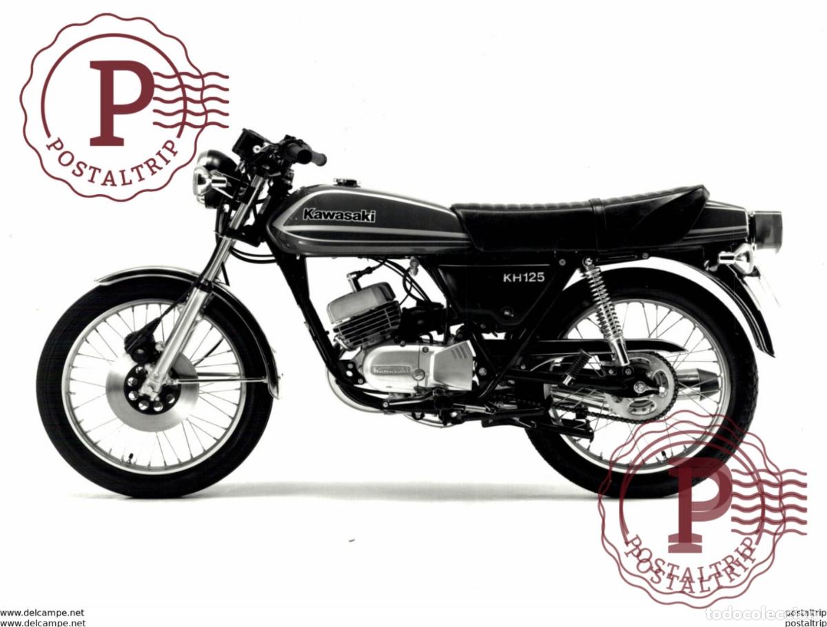 Coches y Motocicletas: KAWASAKI KH125 17*22cm+- Moto MOTOCROSS MOTORCYCLE Douglas J Jackson archive of motorcycles