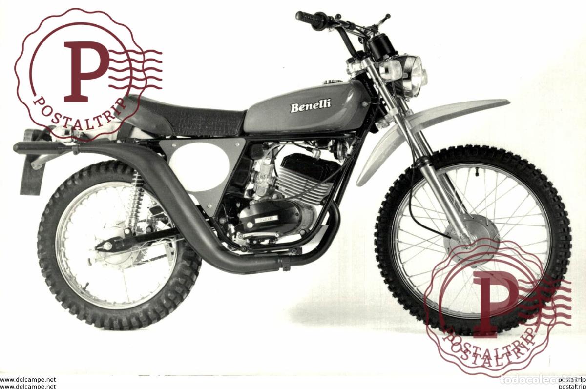 Carros e motociclos: BENELLI 125 ENDURO 12*18cm+- Moto MOTOCROSS MOTORCYCLE Douglas J Jackson archive of motorcycles