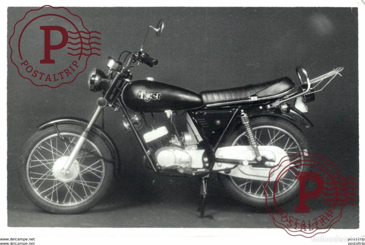 Coches y Motocicletas: TIGER MOTORCYCLES RX 80 RT 100 8*12cm+- Moto MOTOCROSS MOTORCYCLE Douglas J Jackson archive of moto