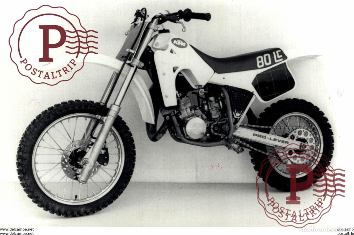 Coches y Motocicletas: KTM 80 LC 8*12cm+- Moto MOTOCROSS MOTORCYCLE Douglas J Jackson archive of motorcycles