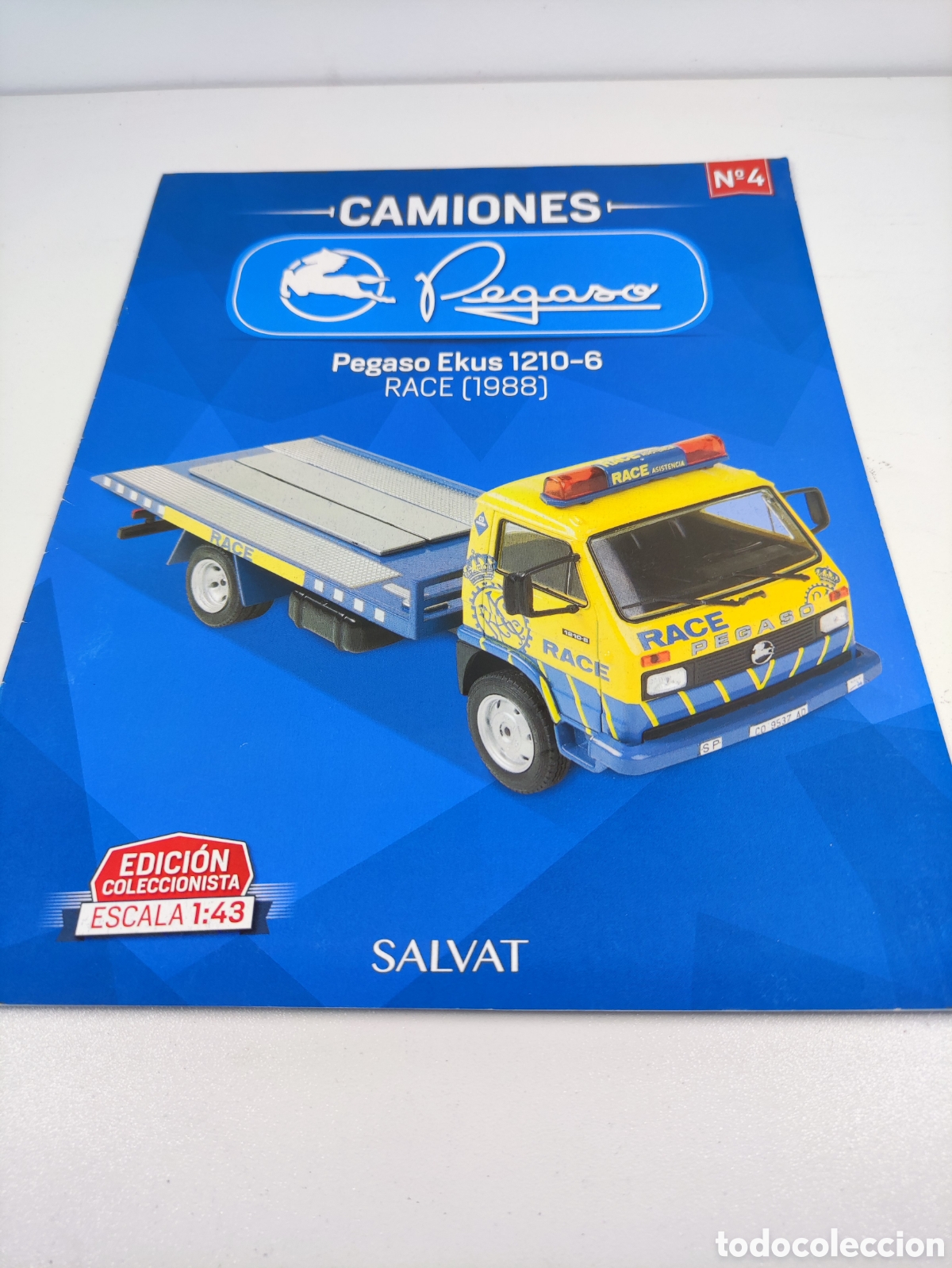 Coches y Motocicletas: Fasc&iacute;culo 4 Pegaso Ekus 1210-6 RACE a&ntilde;o 1988 camiones Pegaso Salvat