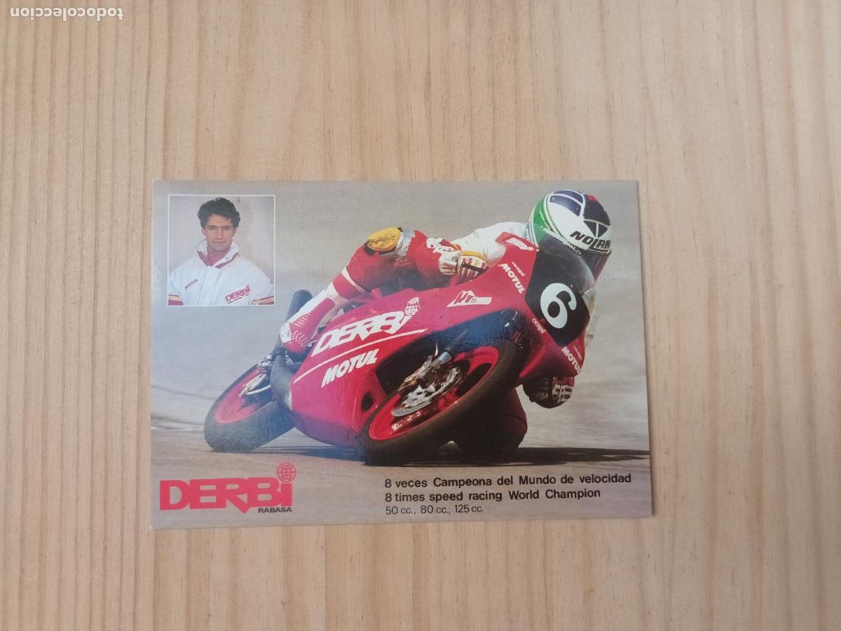 Coches y Motocicletas: POSTAL PUBLICIDAD DERBI ENZIO GIANOLA. MOTO VARIANT, DS 50 START, SAVANNAH, GPR 75 SPORT