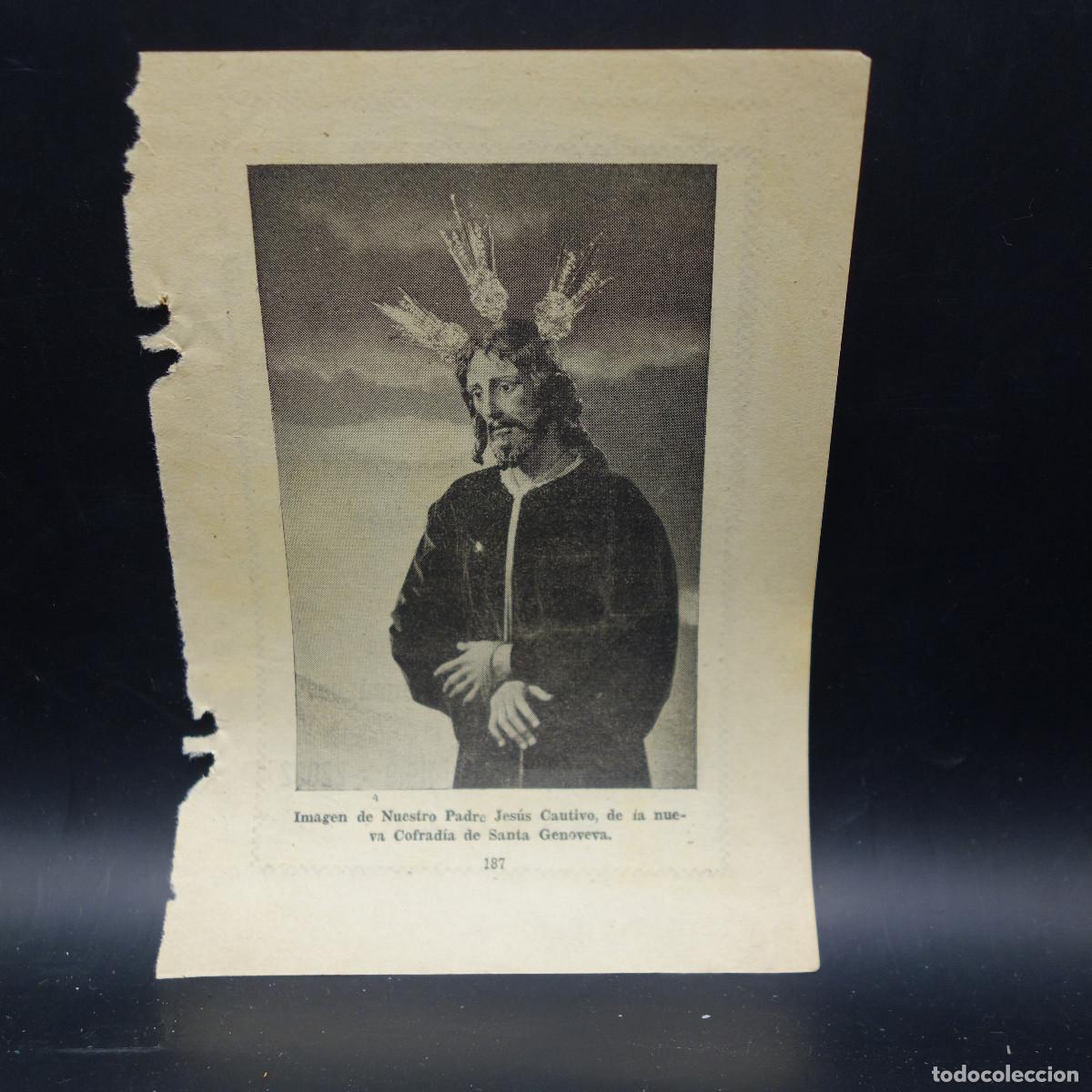 Coches y Motocicletas: POLLETO DE PROPAGANDA ANTONIO PRETEL RECAMBIO AUTOMOVILES SEVILLA Y AL DORSO IMAGEN CRISTO CAUTIVO