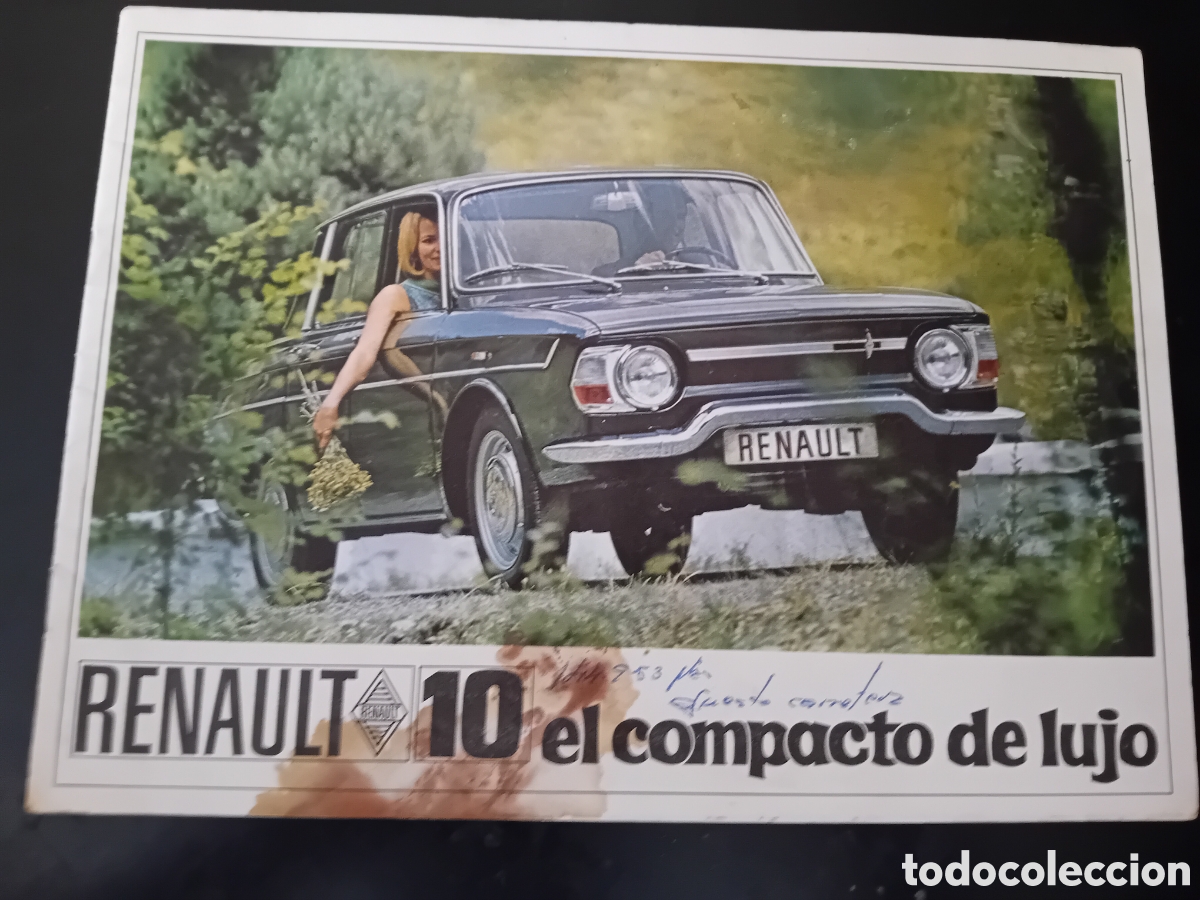 Coches y Motocicletas: Antiguo Cat&aacute;logo Renault 10 Incluye poster - 1966