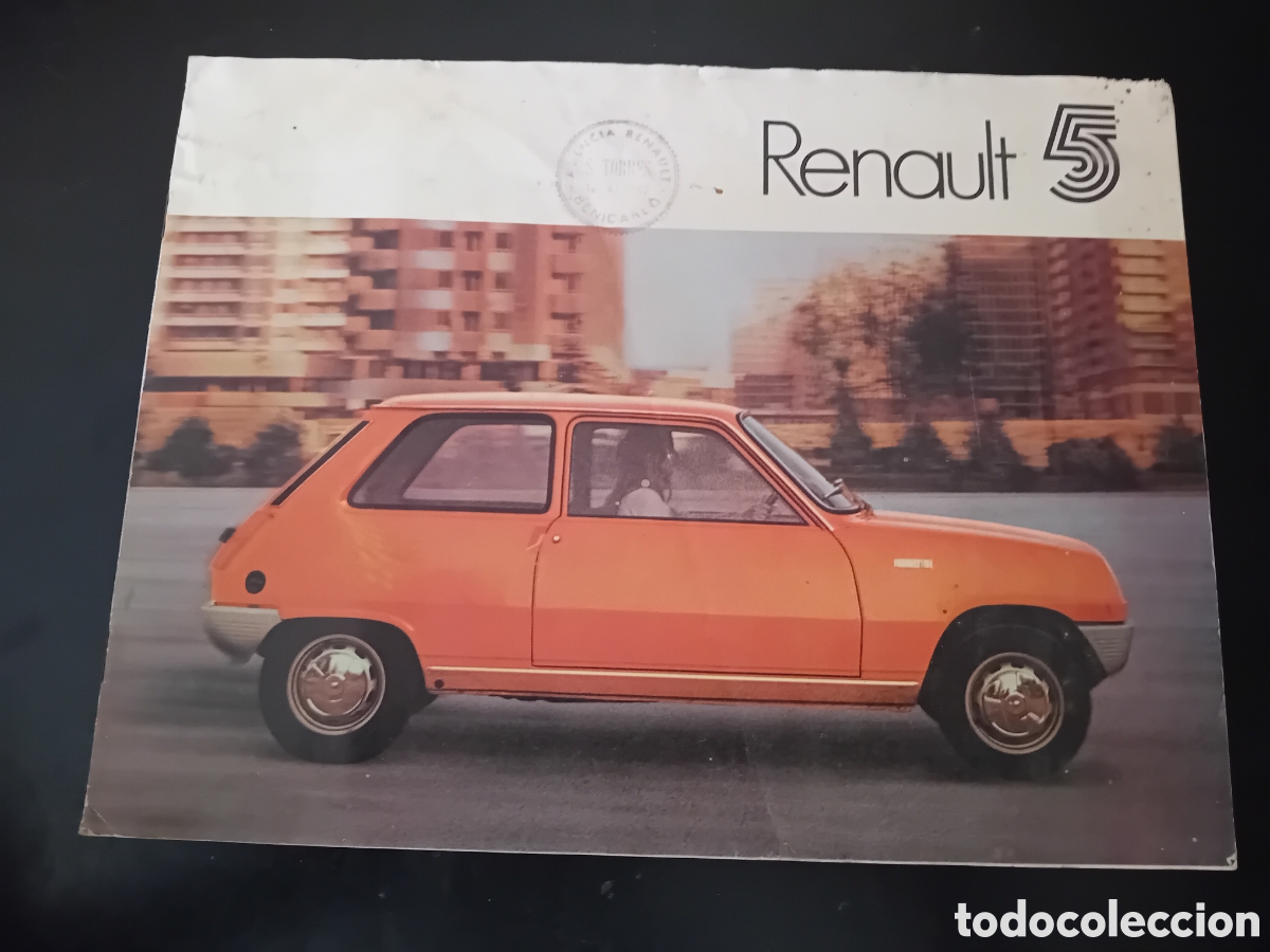 Coches y Motocicletas: Antiguo Cat&aacute;logo coche Renault 5 - 1973