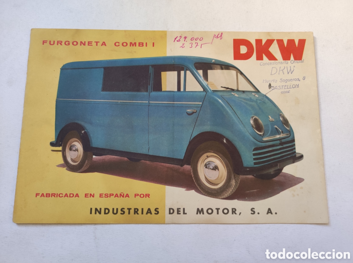 Coches y Motocicletas: Antiguo Cat&aacute;logo Furgoneta COMBI I a&ntilde;os 50 original