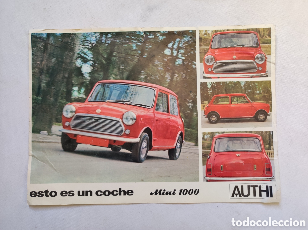 Coches y Motocicletas: Antiguo Cat&aacute;logo MINI 1000 Authi. Original.