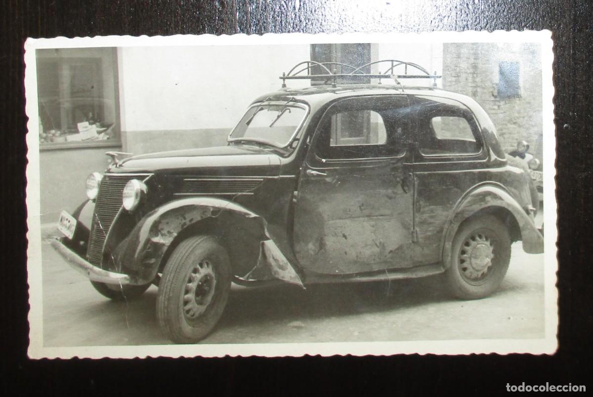Coches y Motocicletas: ANTIGUA FOTOGRAF&Iacute;A DE UN RARO FORD EIFEL CON MATR&Iacute;CULA DE MADRID M-83305.