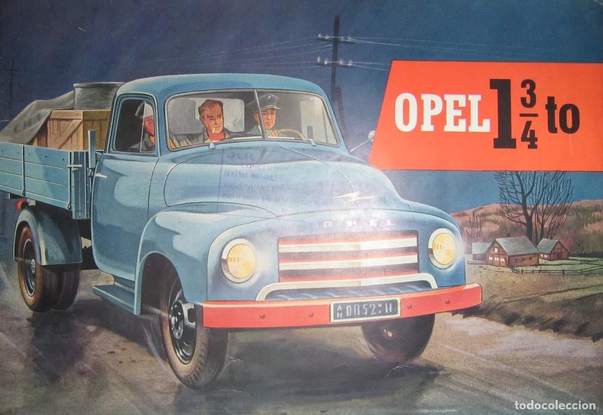 Coches y Motocicletas: CAT&Aacute;LOGO ORIGINAL DE CAMION OPEL DE 1 3/4 DE TONELADA. A&Ntilde;OS 60.