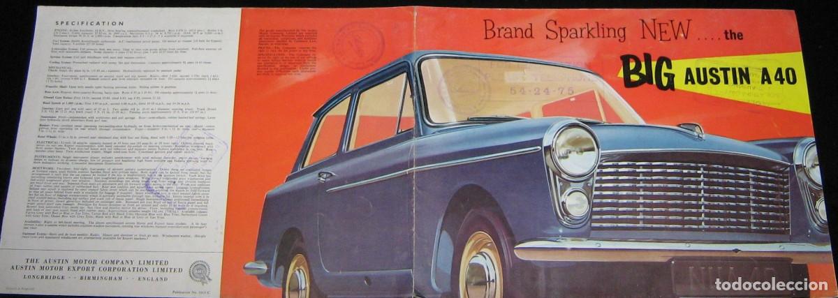Coches y Motocicletas: CAT&Aacute;LOGO ORIGINAL DEL AUSTIN A-40. 1959/64.