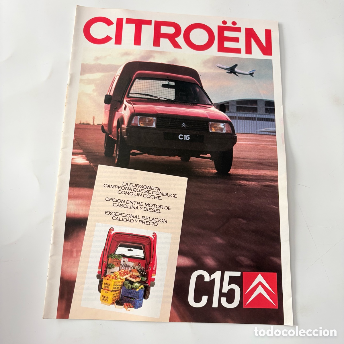 Coches y Motocicletas: Folleto catalogo publicidad original citroen c-15 c15 1987 citro&euml;n c15