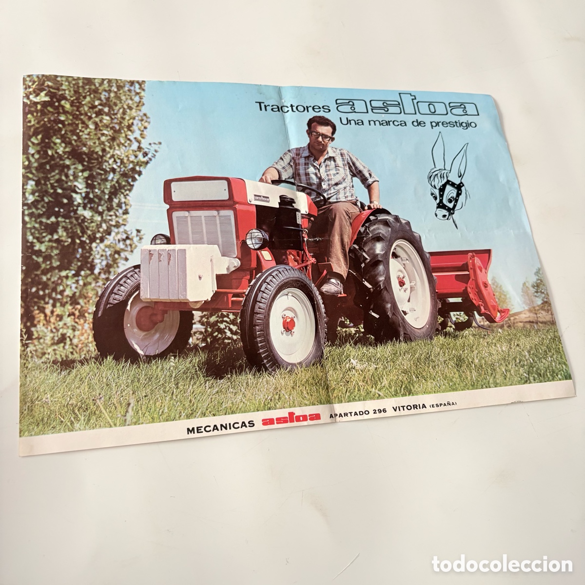Coches y Motocicletas: Folleto cat&aacute;logo original tractor astoa h-2000 de 1970