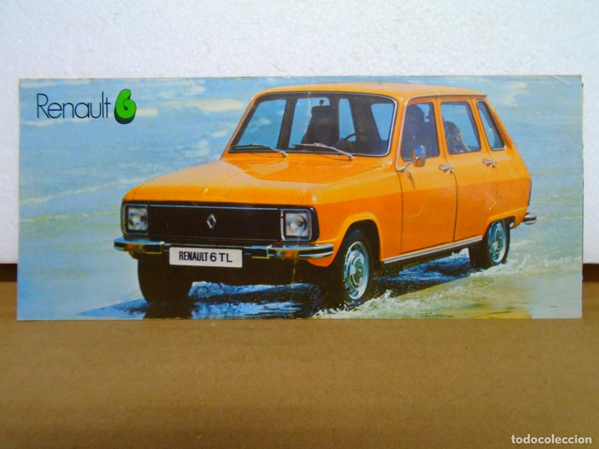 Coches y Motocicletas: RENAULT-6 TL.CATALOGO 1977(TRIPTICO)