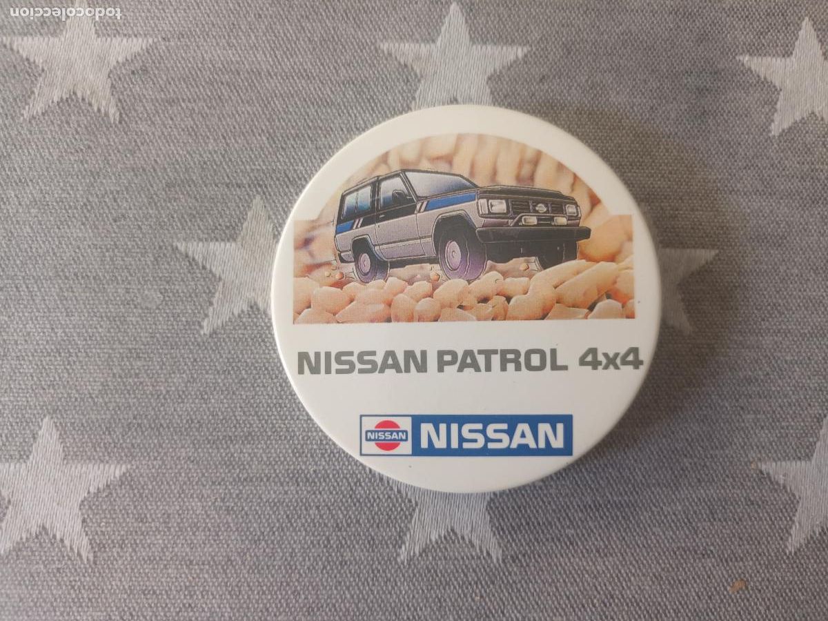 Coches y Motocicletas: CHAPA INSIGNIA PUBLICIDAD NISSAN PATROL 4X4 JEEP