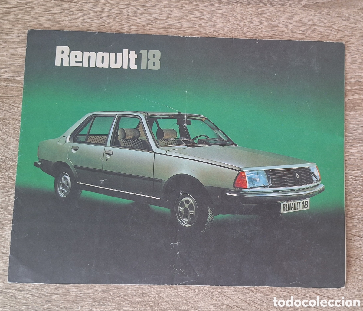 Carros e motociclos: Antiguo Cat&aacute;logo Publicitario Coche Renault 18 - 1978 - Talleres Alicante - Puzol - Valencia - -