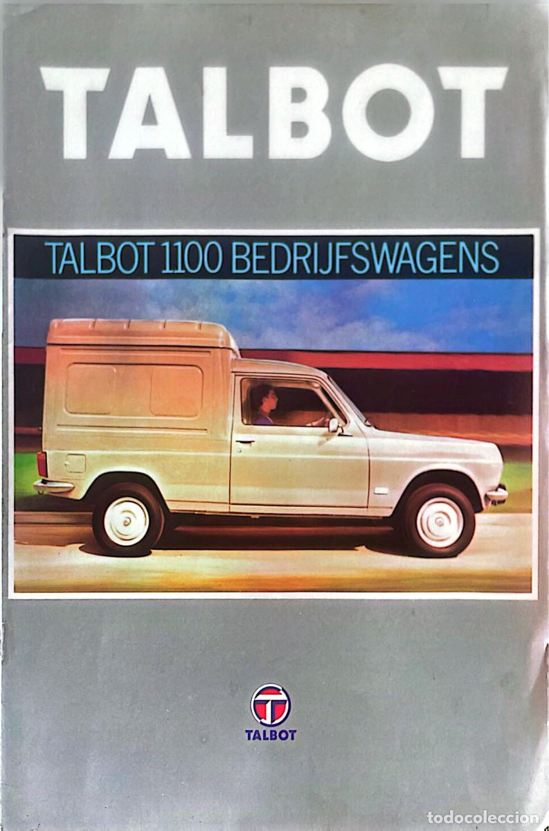 Coches y Motocicletas: TALBOT 1100. VEH&Iacute;CULOS COMERCIALES