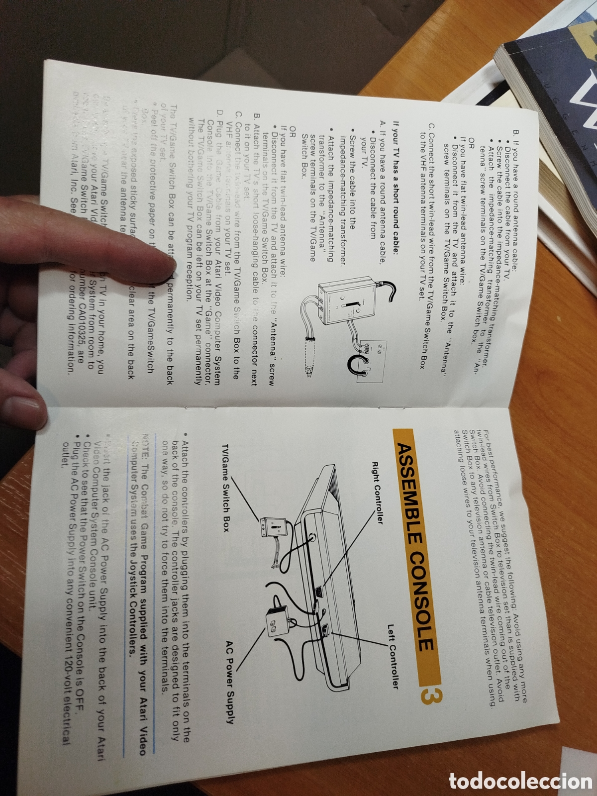 Coches y motocicletas: Video computer system. Atari. Manual Atari 2600. - Foto 2