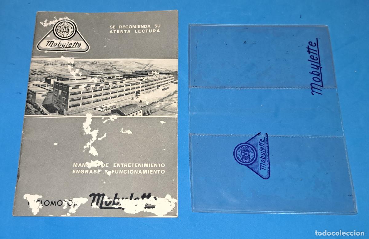 Coches y Motocicletas: MOBYLETTE - CICLOMOTOR- MANUAL DE USO Y ENTRETENIMIENTO - A&Ntilde;O 1970 - M&aacute;s FUNDA DOCUMENTOS