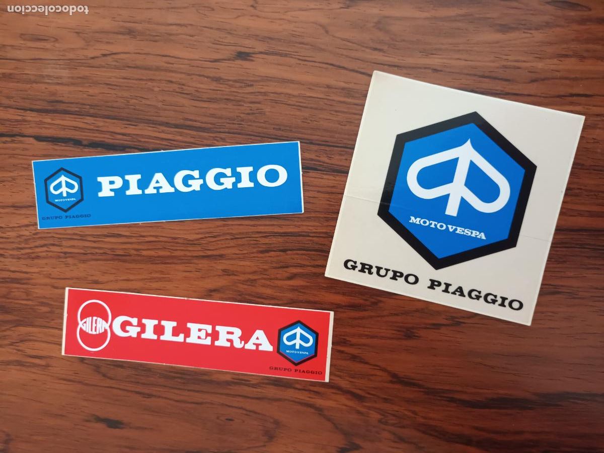 Coches y Motocicletas: LOTE PEGATINAS MOTO VESPA GILERA