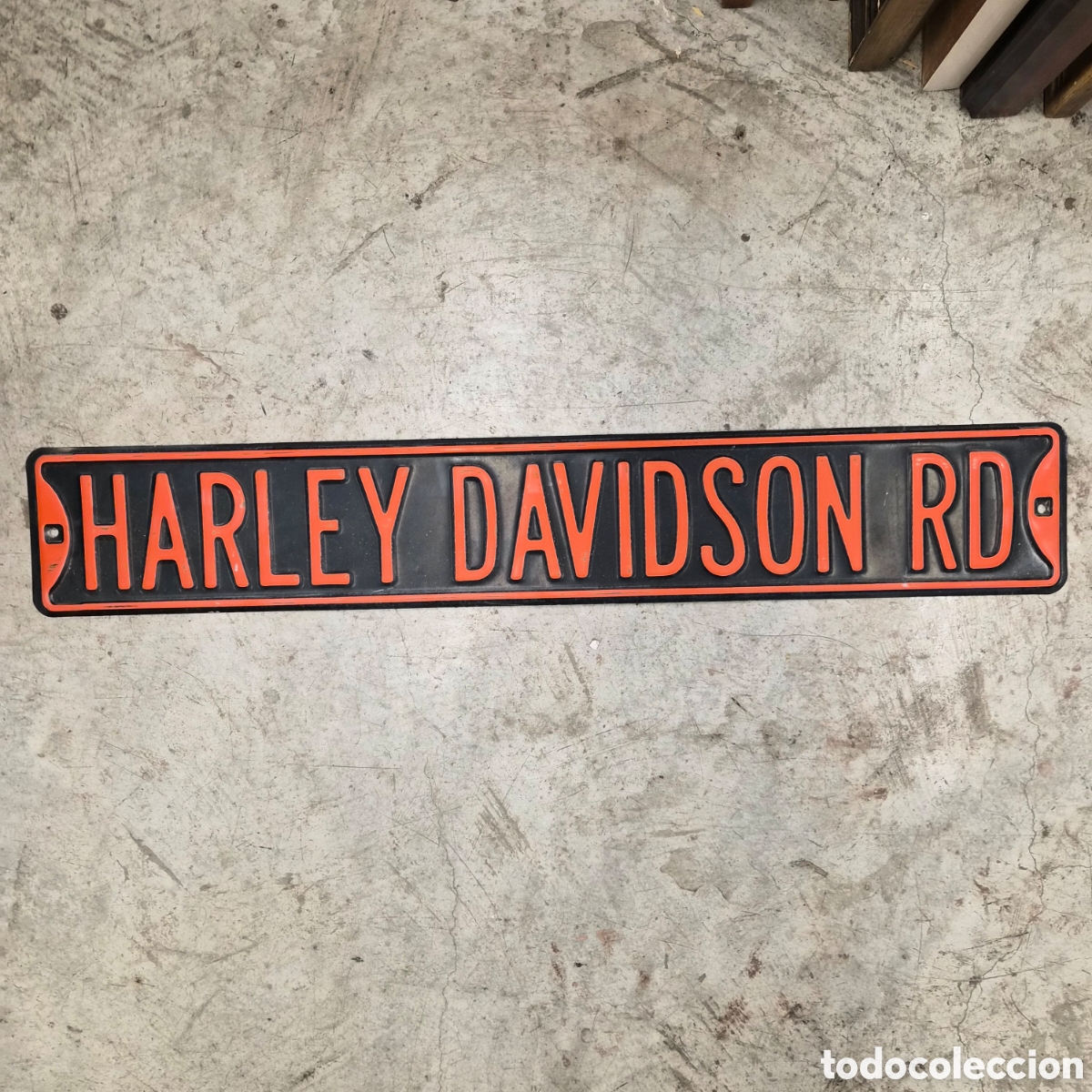 Coches y Motocicletas: Chapa cartel Harley Davidson RD placa