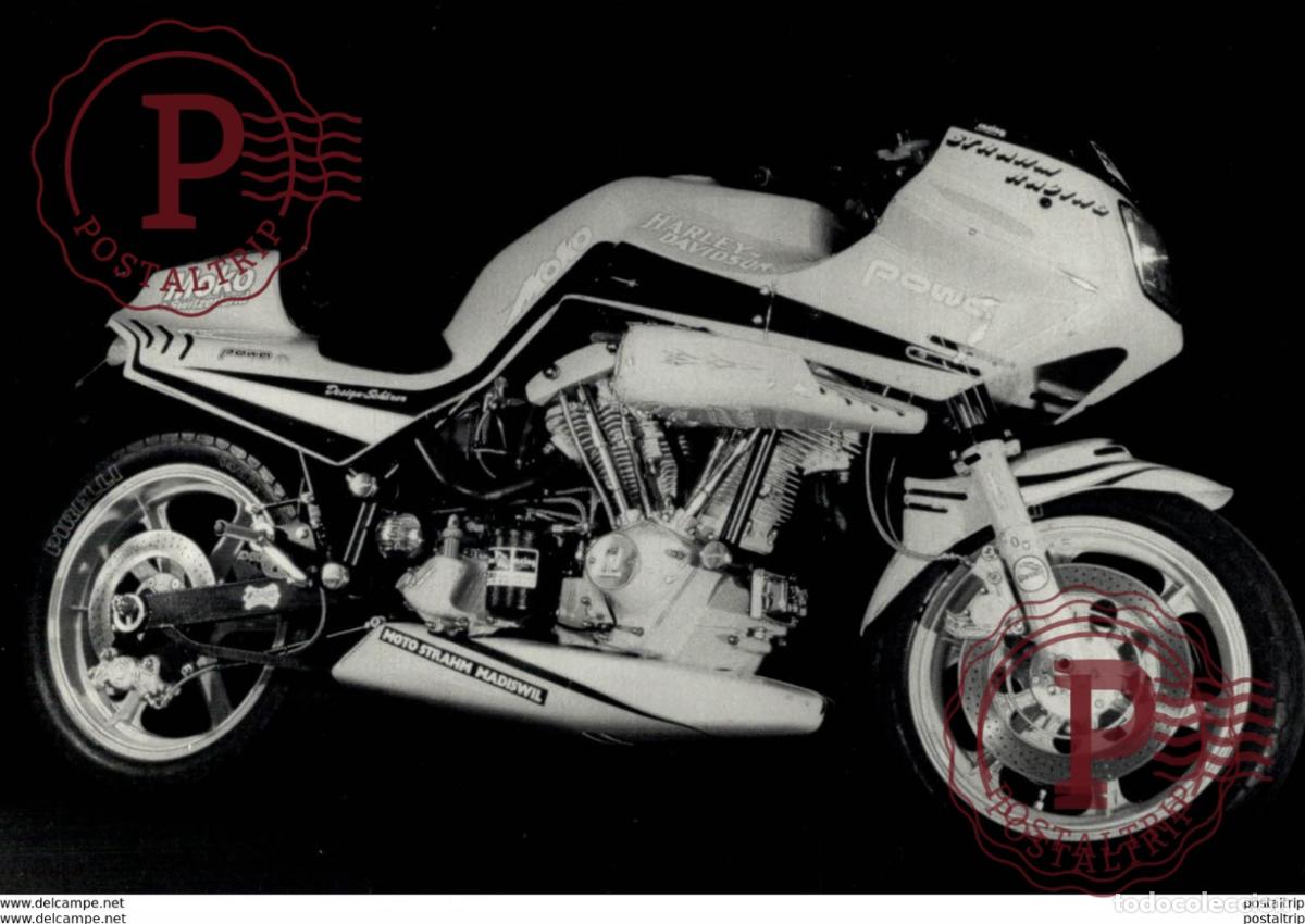 Coches y Motocicletas: HARLEY DAVIDSON 8*12cm+- Moto MOTOCROSS MOTORCYCLE Douglas J Jackson archive of motorcycles
