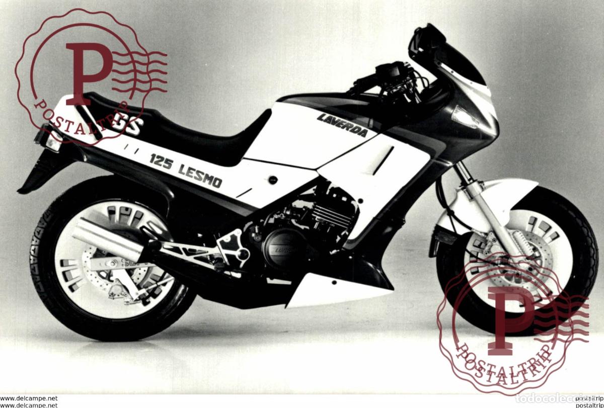 Coches y Motocicletas: LAVERDA LESMO 125 GS 8*12cm+- Moto MOTOCROSS MOTORCYCLE Douglas J Jackson archive of motorcycles