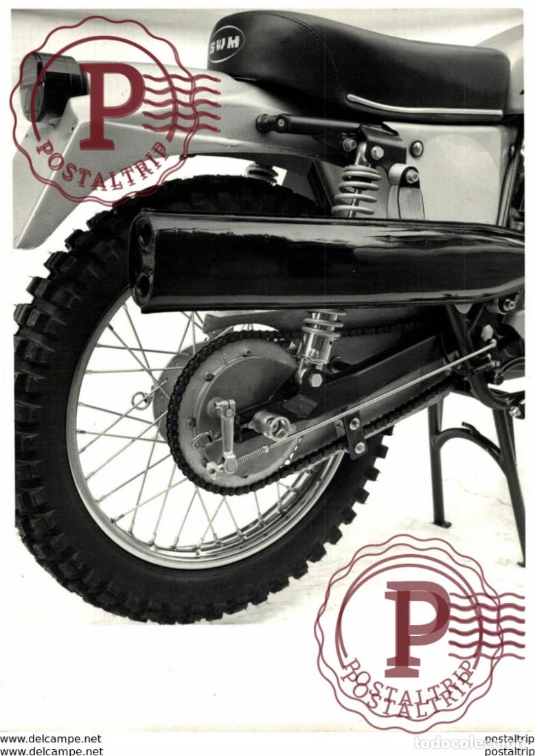 Coches y Motocicletas: SWM 18*12cm+- Moto MOTOCROSS MOTORCYCLE Douglas J Jackson archive of motorcycles