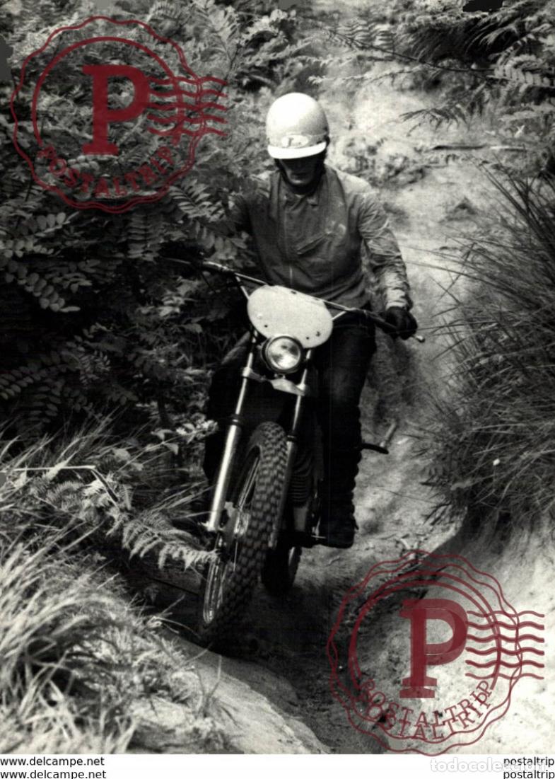 Coches y Motocicletas: RIDER 18*12cm+- Moto MOTOCROSS MOTORCYCLE Douglas J Jackson archive of motorcycles