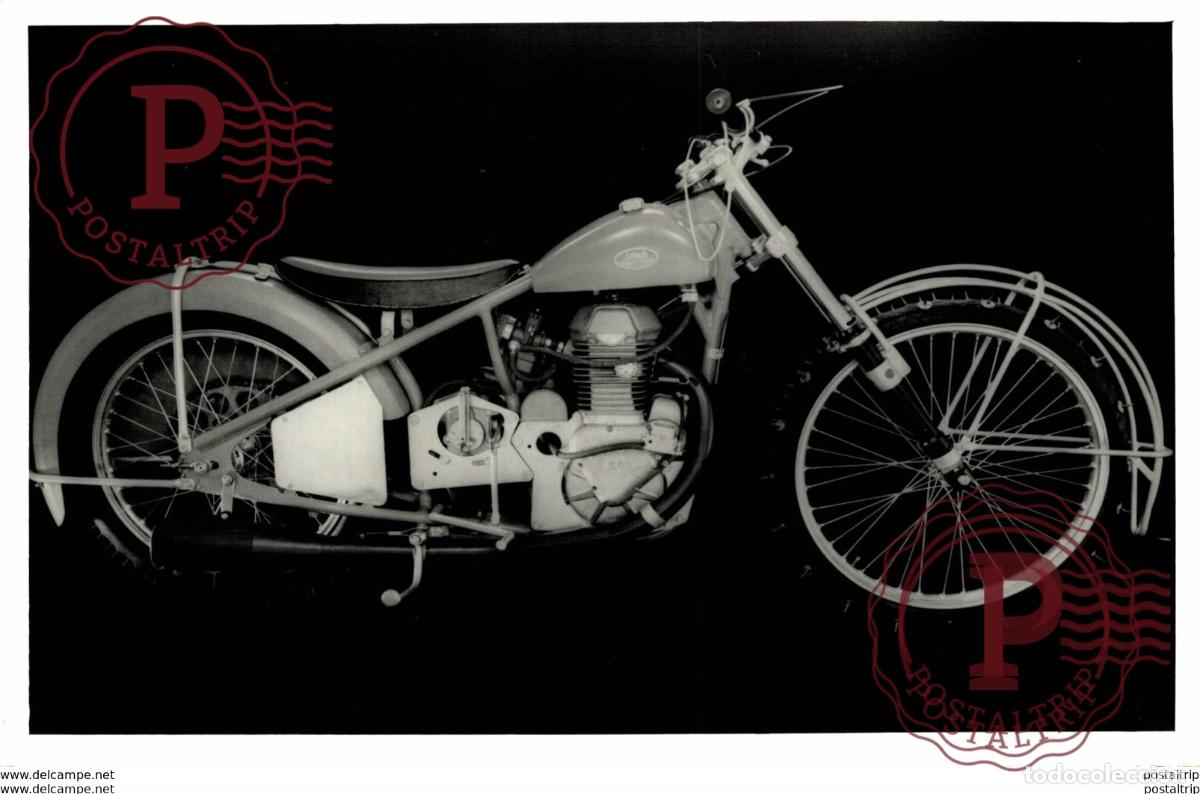 Coches y Motocicletas: JAWA 17cm x 11cm +- Moto MOTOCROSS MOTORCYCLE Douglas J Jackson archive of motorcycles