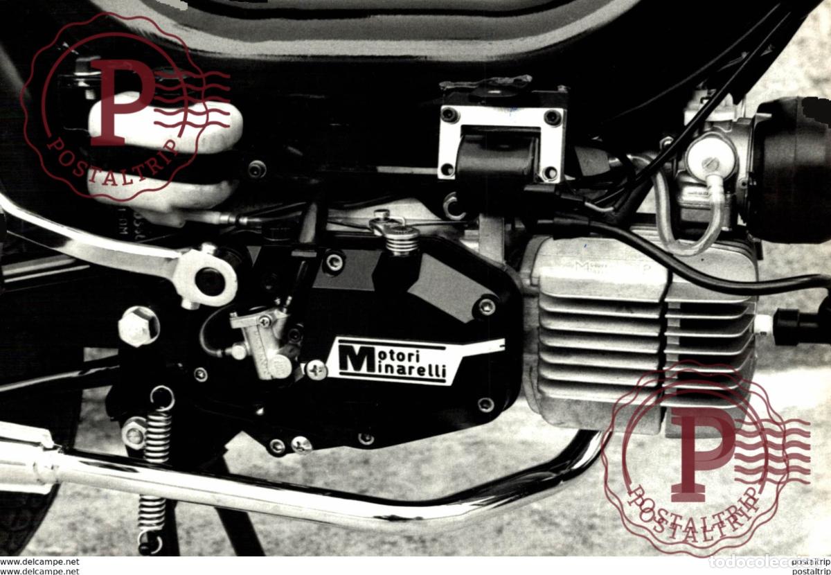 Coches y Motocicletas: MOTORI MINARELLI +- 17cm x 11cm Moto MOTOCROSS MOTORCYCLE Douglas J Jackson archive of motorcycles