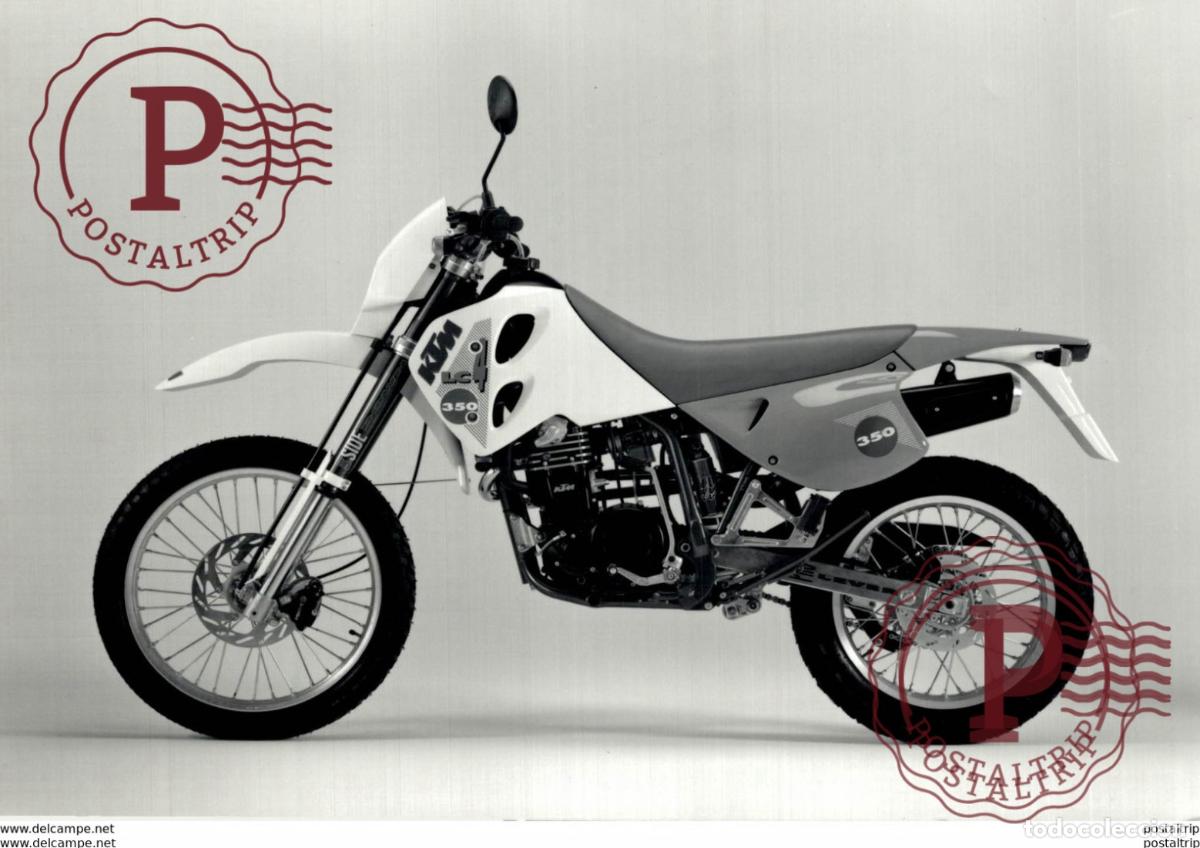 Coches y Motocicletas: KTM LC350 +- 17cm x 11cm Moto MOTOCROSS MOTORCYCLE Douglas J Jackson archive of motorcycles