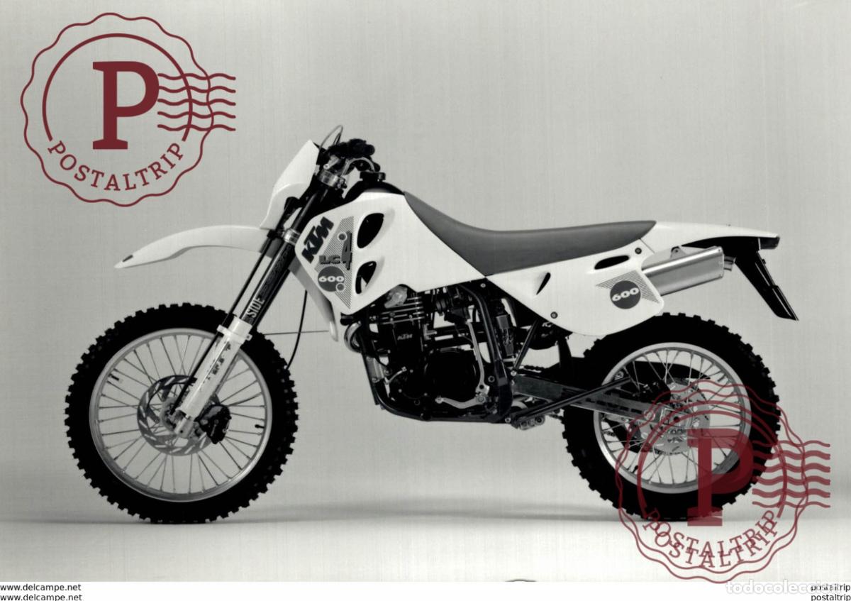 Coches y Motocicletas: KTM LC4 600 +- 17cm x 11cm Moto MOTOCROSS MOTORCYCLE Douglas J Jackson archive of motorcycles